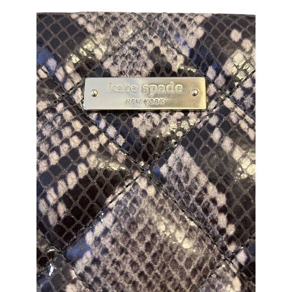 KATE SPADE NEW YORK SNAKESKIN LEATHER TOTE BAG - Picture 3 of 5